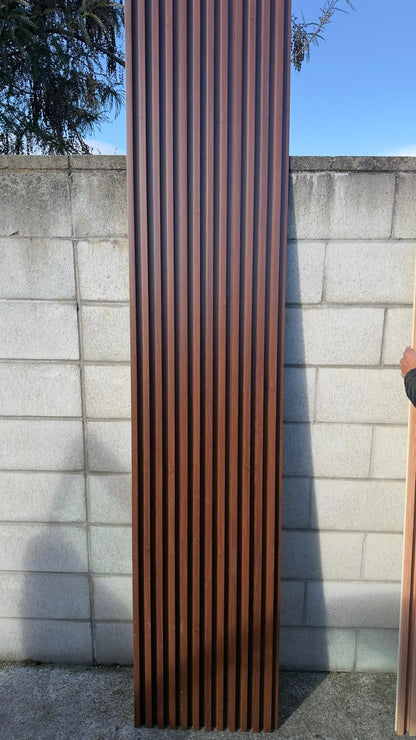 Fluted WPC Panel - Walnut Color