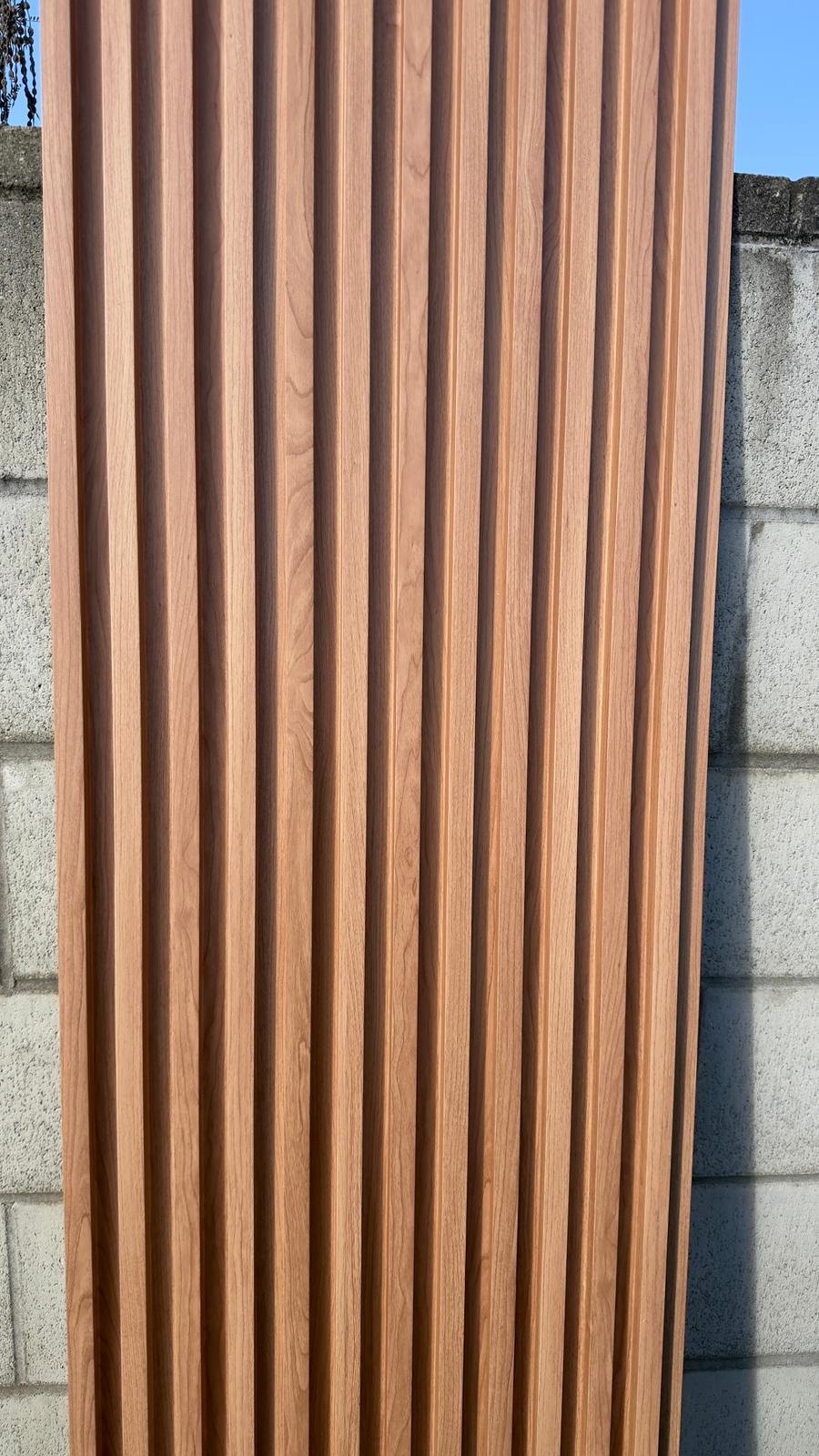 Fluted WPC Panel - Light Oak Color