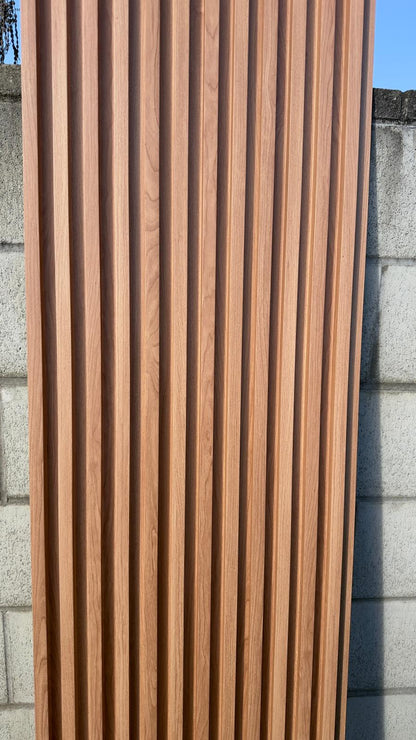 Fluted WPC Panel - Light Oak Color