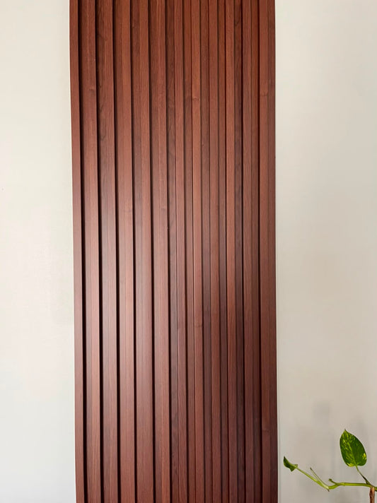 Fluted WPC Panel - Walnut Color