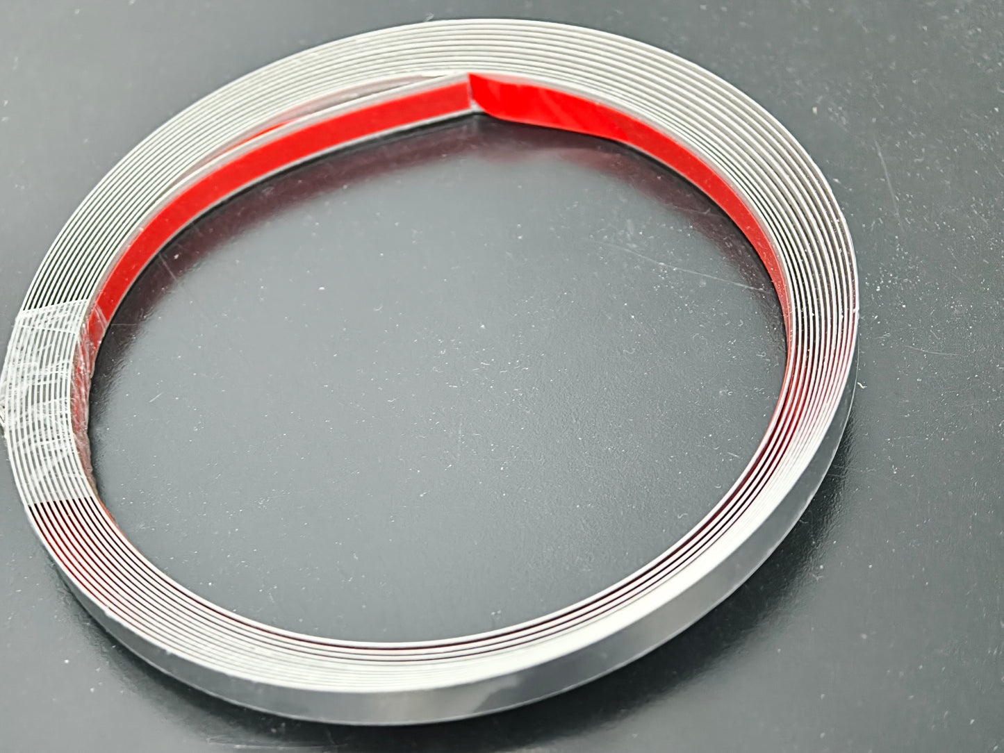 Stainless steel decorative self adhesive strip