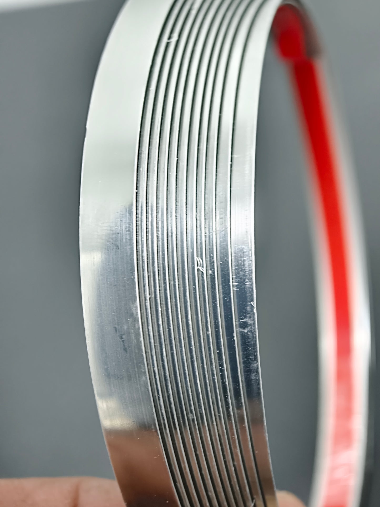 Stainless steel decorative self adhesive strip