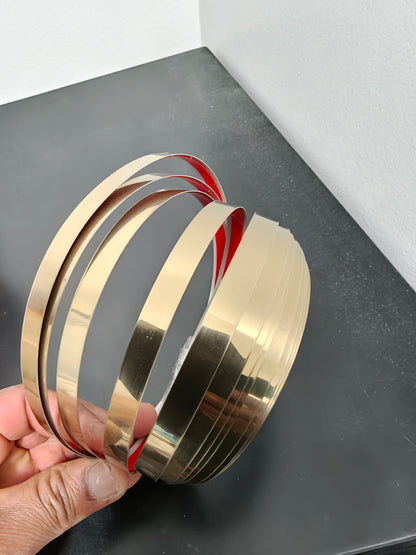 Stainless steel self adhesive strip